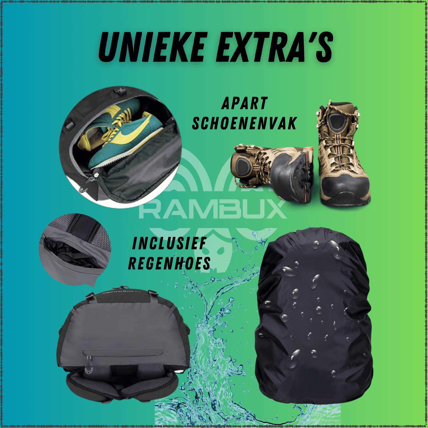 Backpack Adventure 60L Legergroen