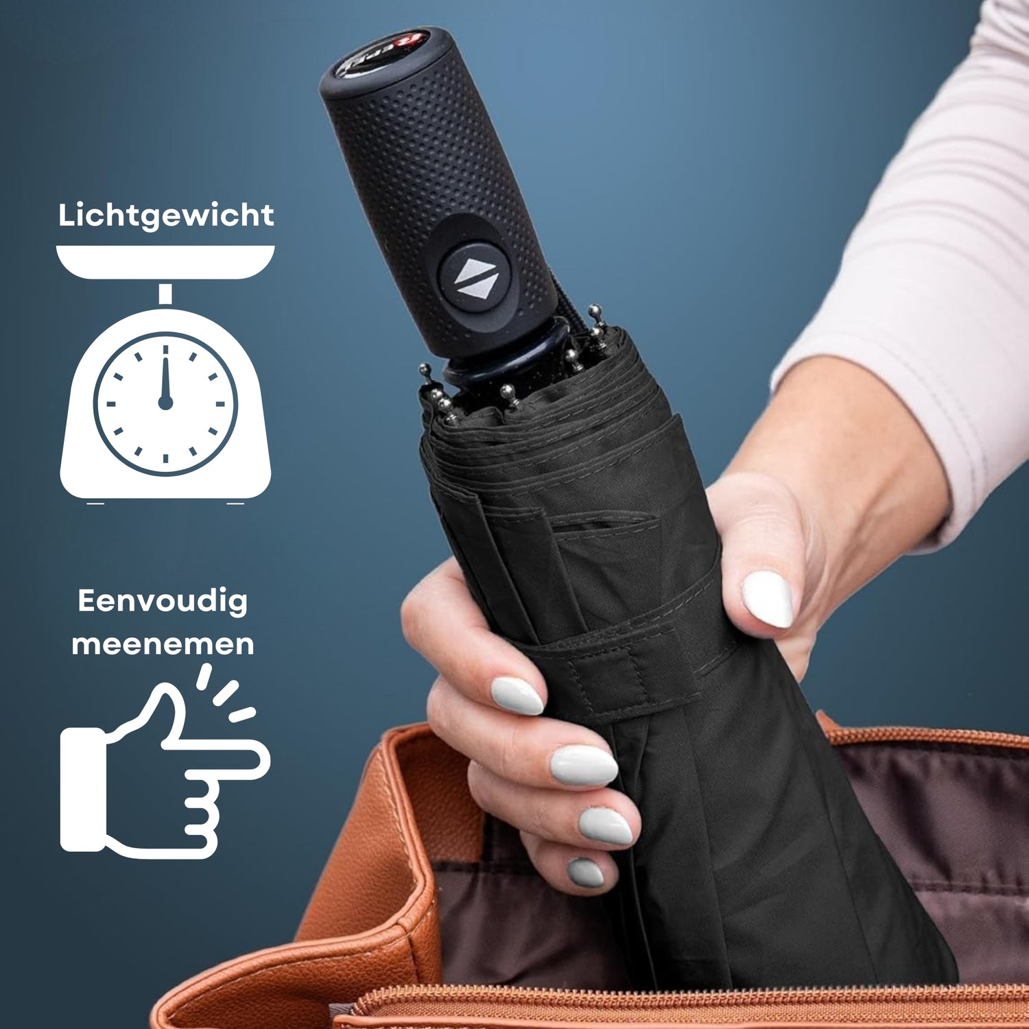 Stormparaplu - Windbestendig - Automatisch Opvouwbaar - Zwart