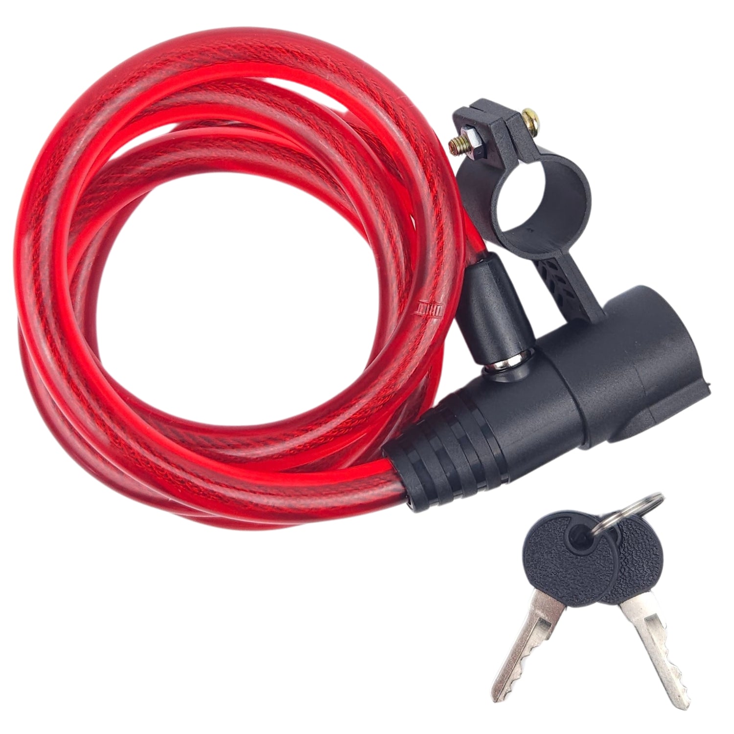 Kabelslot 1 Meter - Fietsslot - Scooterslot - 8mm - Rood