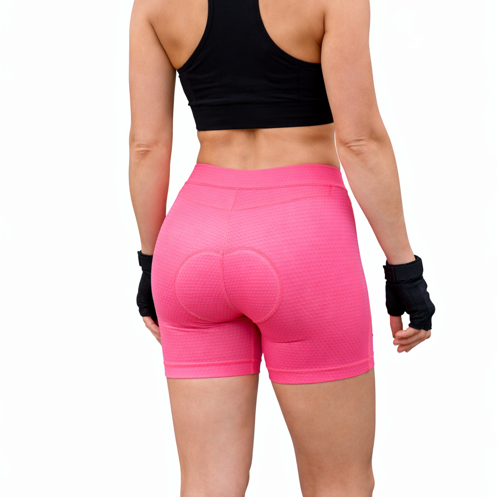 Fietsonderbroek Met Zeem - Dames - Roze
