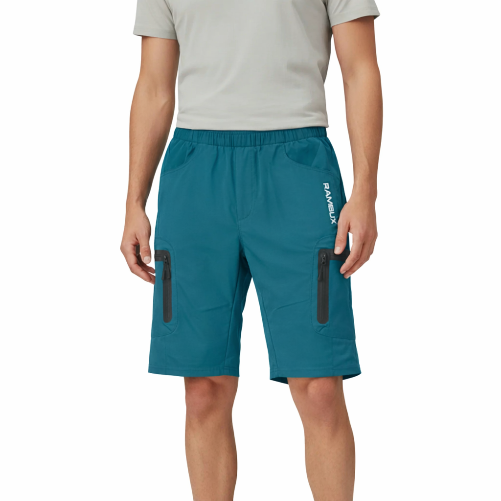 Cuissard de cyclisme pour homme avec peau de chamois bleu