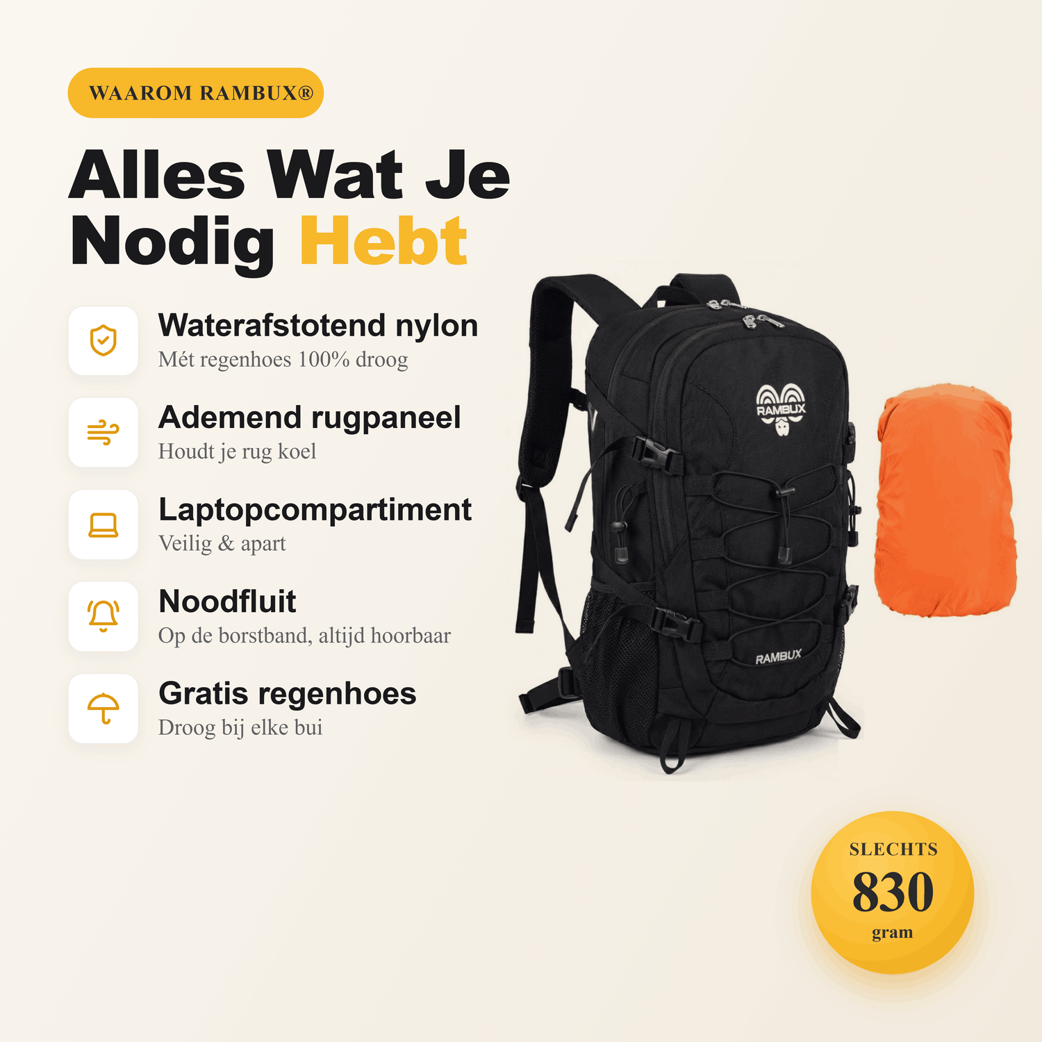 40L Hiking Rugzak Basic