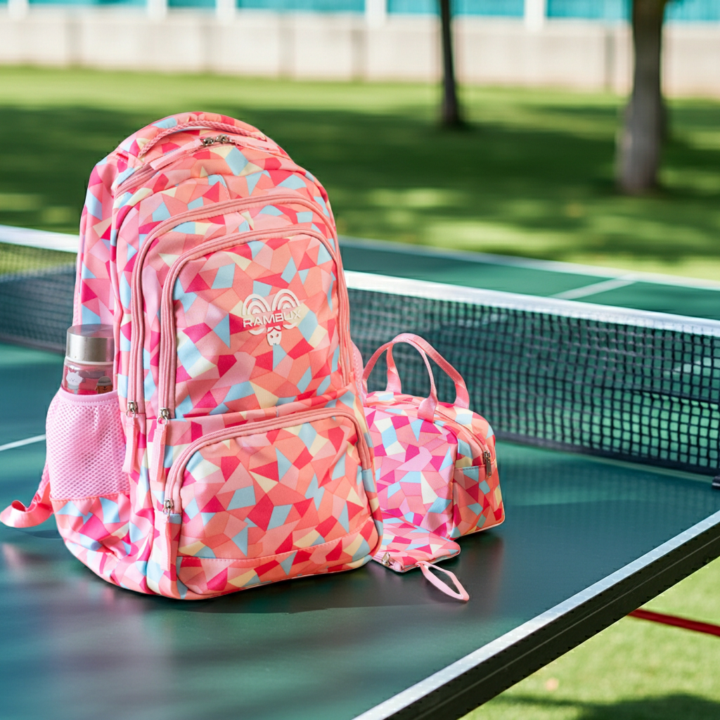 Cartable Abstrait Rose