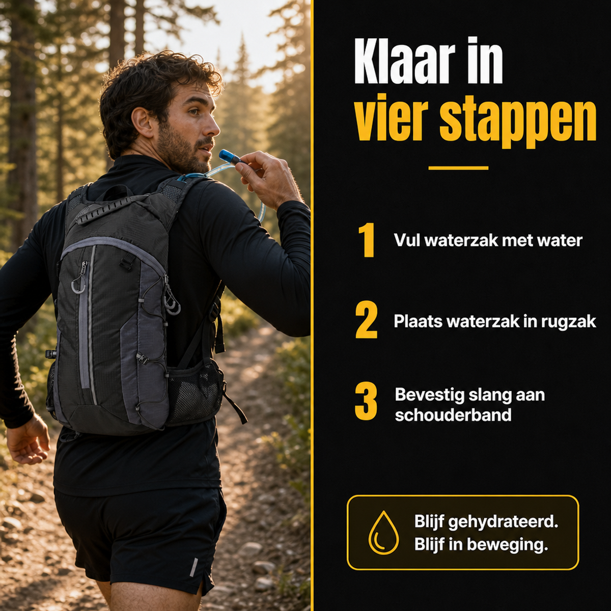Hydratatie Rugzak Fluor 2 Liter