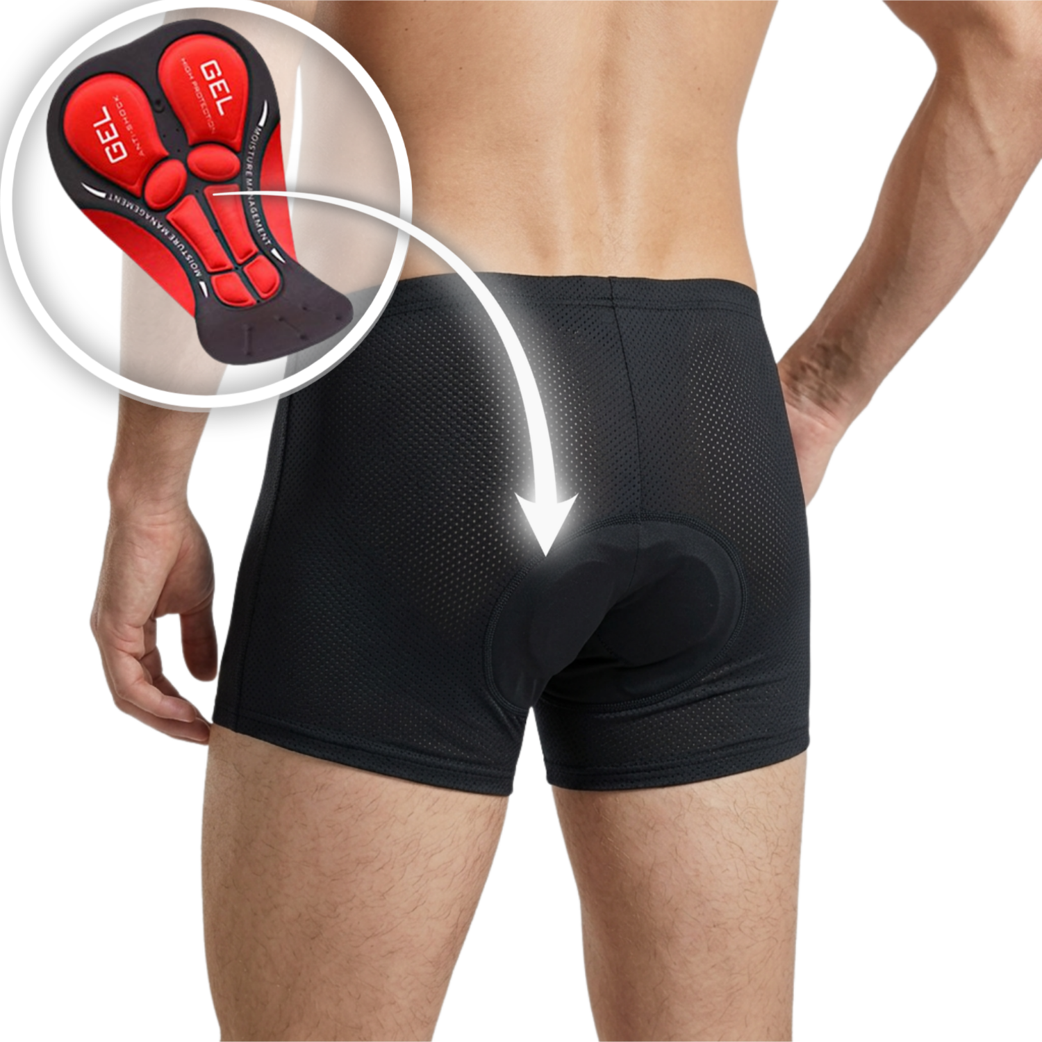 Cuissard de cyclisme avec peau de chamois