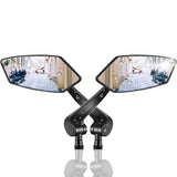 Scooterspiegels - Fietsspiegels - Links & Rechts - 360° Draaibaar - 20-24mm Diameter Stuurstang - 405 g