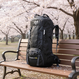 60L Trekking Rugzak Zwart