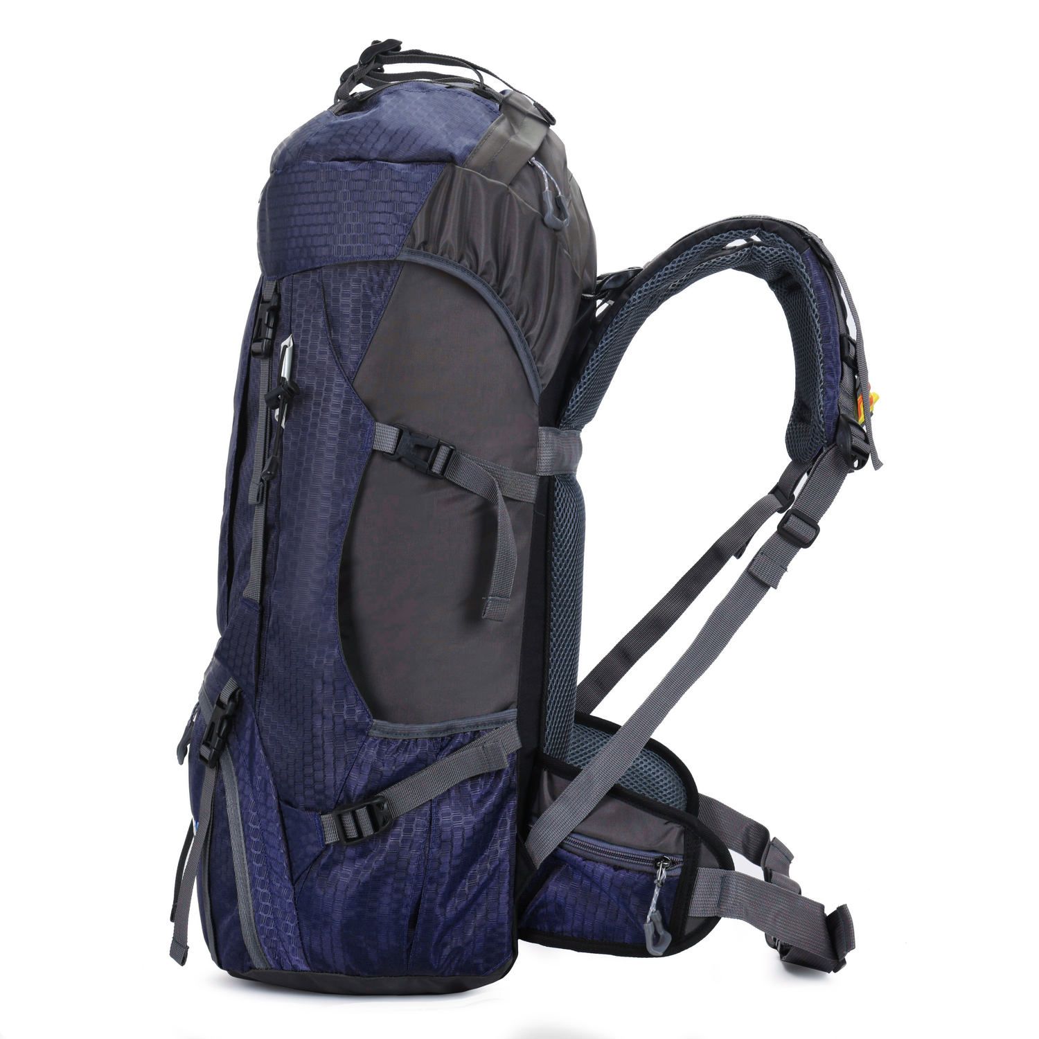 60L Trekking Rugzak Marineblauw