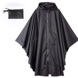 Poncho Regenjas met Capuchon Zwart