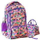 Cartable abstrait violet