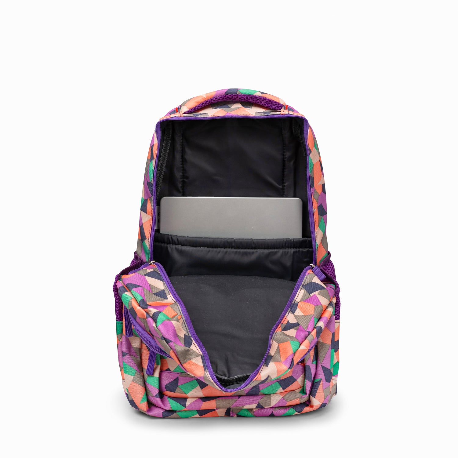 Cartable abstrait violet