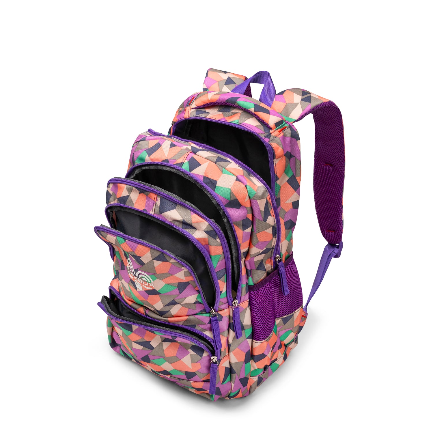 Cartable abstrait violet