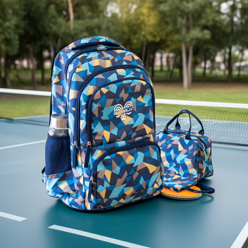 Cartable Abstrait Bleu