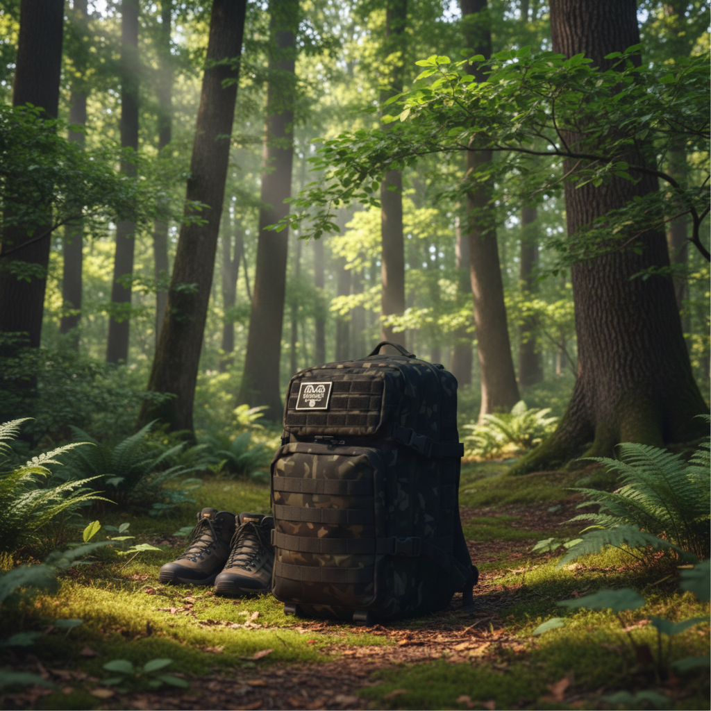 Sac à dos 45L Camo Noir