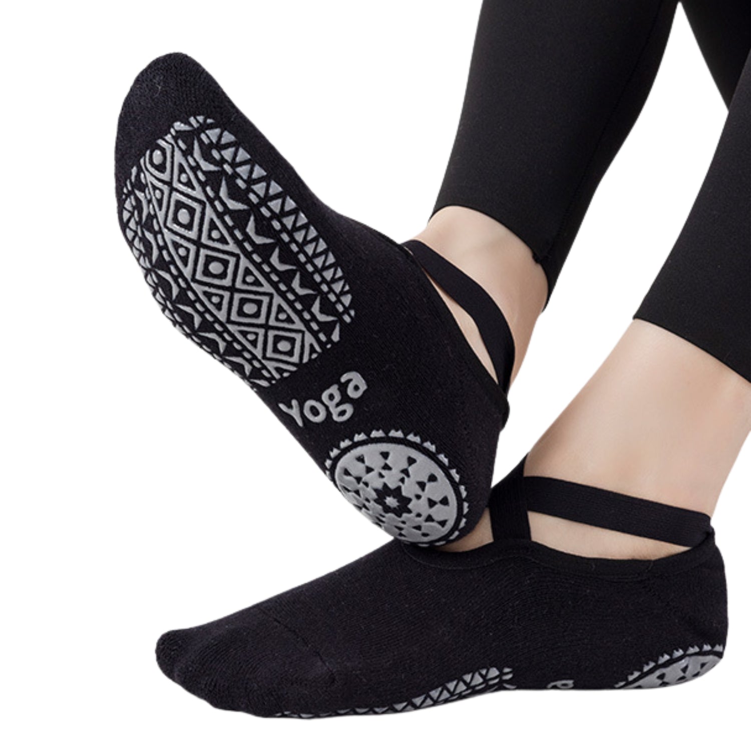 Dames Yoga Sokken – Antislip & Halfhoog – Pilates Sportsokken - One Size