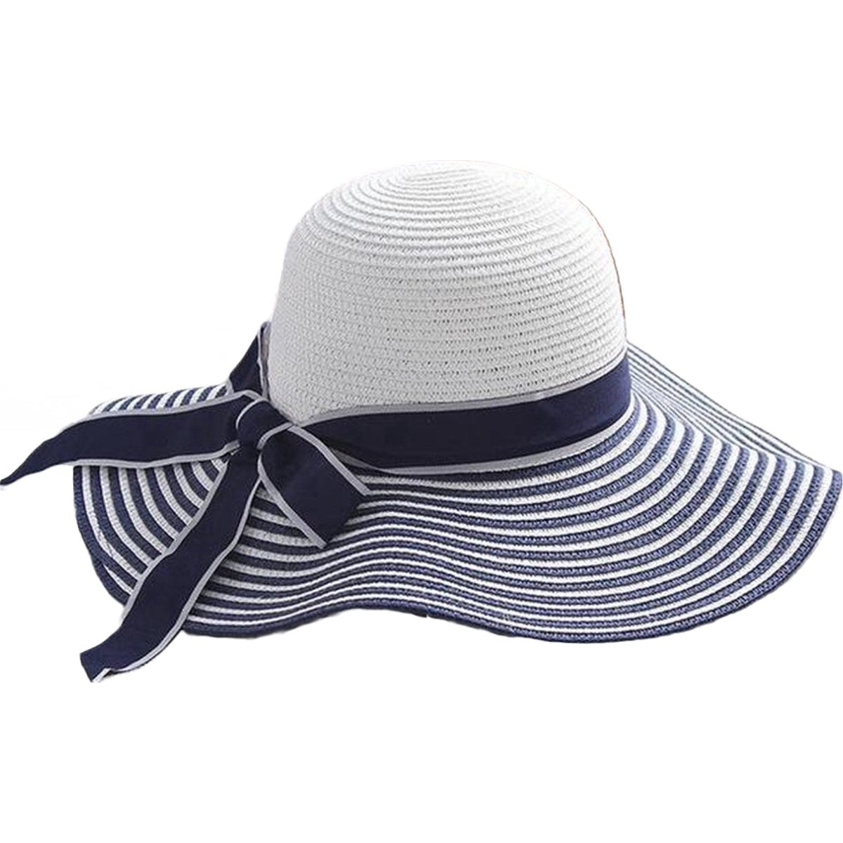 Chapeau de soleil femme - Reed - Bleu-Blanc
